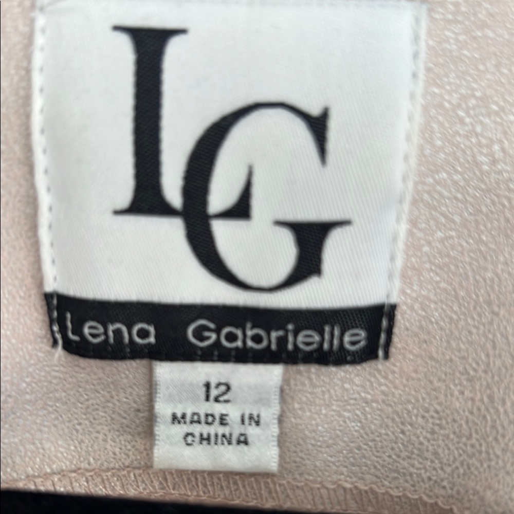 LG Light Pink Moto Jacket Asymmetrical Zipper Notched Lapels - Picture 3 of 5
